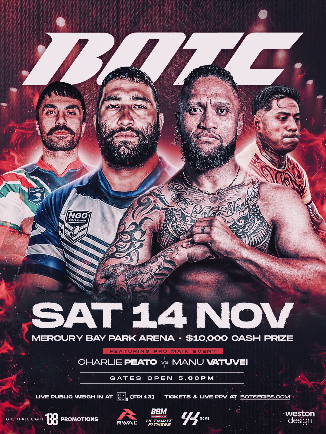 BOTC4, Saturday 14 November 2026, Mercury Baypark Arena