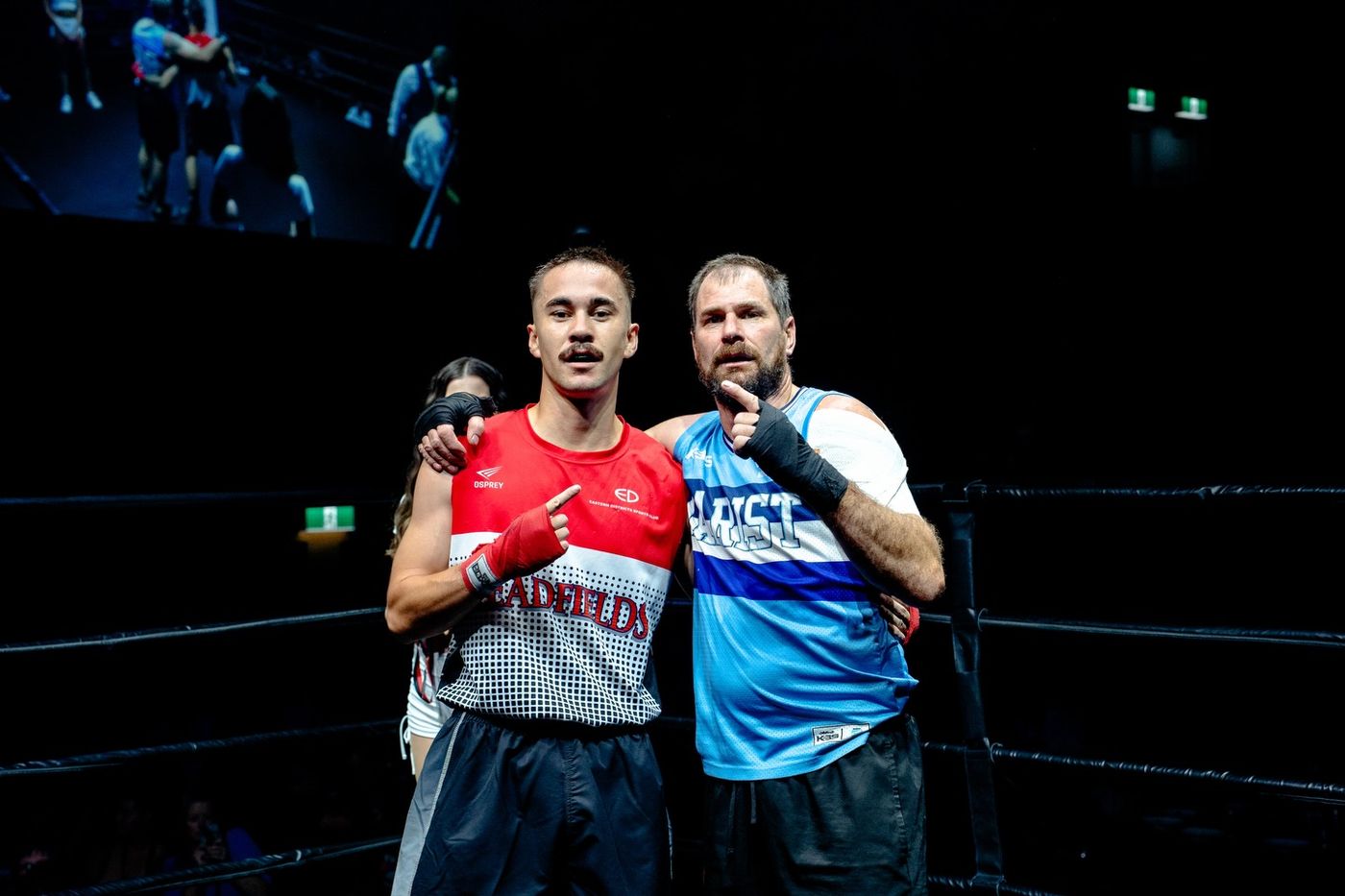 Fighters after the bout